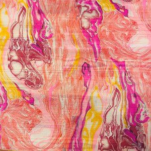 Pride! Vintage Sixties Pink Swirl Chiffon Scarf